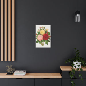 Wall Art Prints | Custom Canvas | Beautiful Flower Art | Flower Print Pattern | Living Room Wall Decor | Bedroom Art Decor
