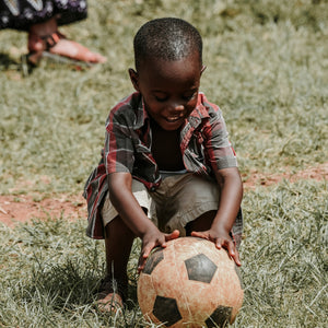 soccer ball gift to a child